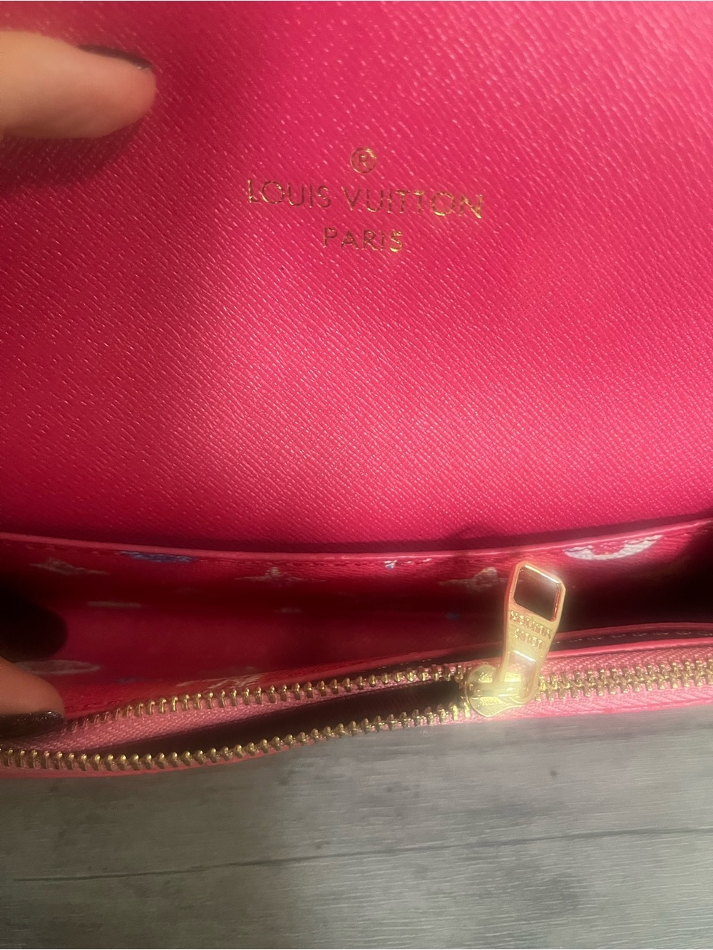 Pink Patterned Wallet Clutch - Picture 6 of 7